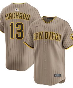 Manny Machado San Diego Padres Nike Alternate Limited Player Jersey - Khaki