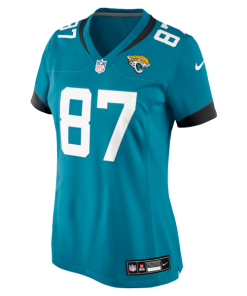 Alternative view of Jordan Akins Jacksonville Jaguars Nike Women's Team Game Jersey -  Teal
