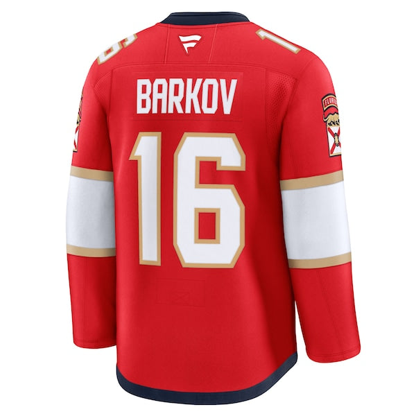 Aleksander Barkov Florida Panthers Home Premium Jersey - Red - Image 3