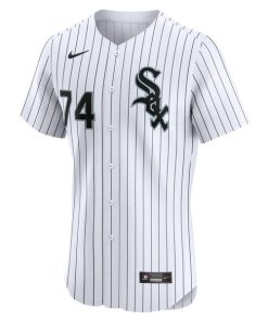 Alternative view of Eloy Jimenez Chicago White Sox Nike Home Elite Player Jersey - White