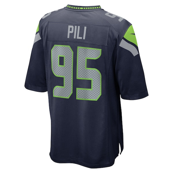 Brandon Pili Seattle Seahawks Nike Team Game Jersey - College Navy - Image 3
