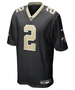 Alternative view of Spencer Rattler New Orleans Saints Nike Team Game Jersey -  Black