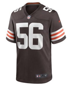 Alternative view of Luke Wypler Cleveland Browns Nike Team Game Jersey -  Brown