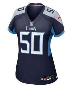 Alternative view of Cody Barton Tennessee Titans Nike Women's Team Game Jersey -  Navy