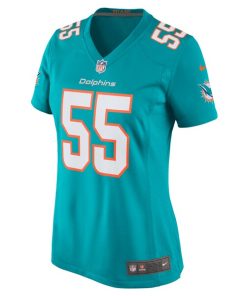 Alternative view of Jerome Baker Miami Dolphins Nike Women's Game Jersey - Aqua