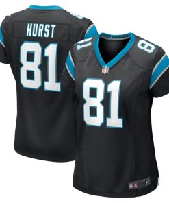 Hayden Hurst Carolina Panthers Nike Women's Game Player Jersey - Black