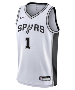 Alternative view of Victor Wembanyama San Antonio Spurs Nike Youth Swingman Jersey - Association Edition - White