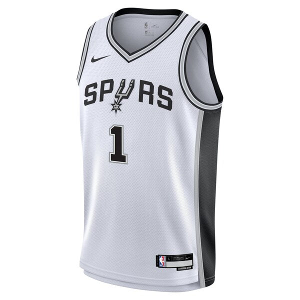 Victor Wembanyama San Antonio Spurs Nike Youth Swingman Jersey - Association Edition - White - Image 2