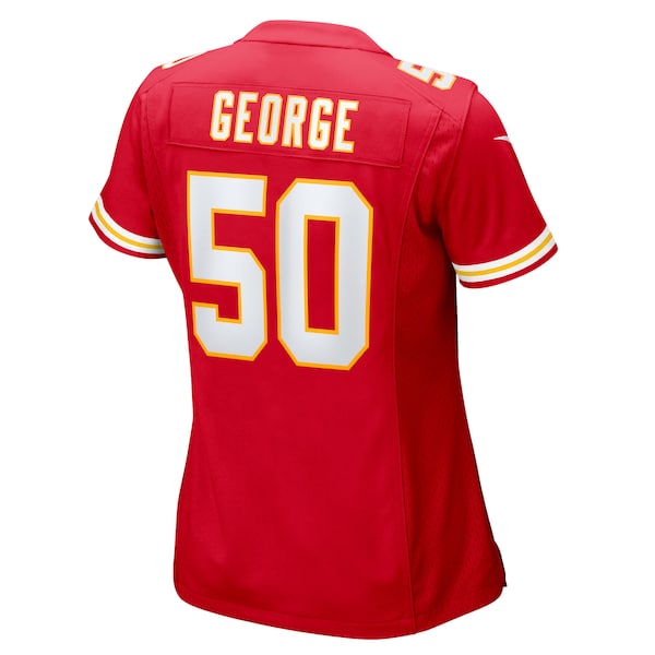 Brandon George Kansas City Chiefs Nike Women's Team Game Jersey - Red - Image 3