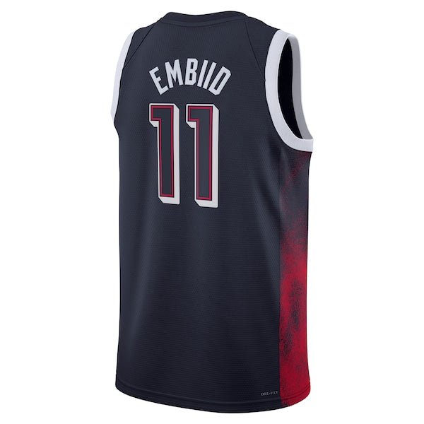 Joel Embiid Men's USA Basketball Nike Unisex 2024 Swingman Player Jersey - Navy - Image 3
