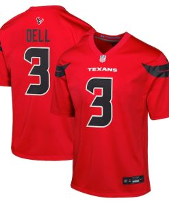 Tank Dell Houston Texans Nike Youth Alternate Game Jersey - Red