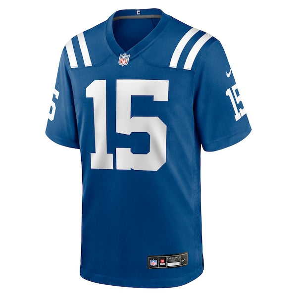 Riley Leonard Indianapolis Colts Nike Team Game Jersey - Royal - Image 2