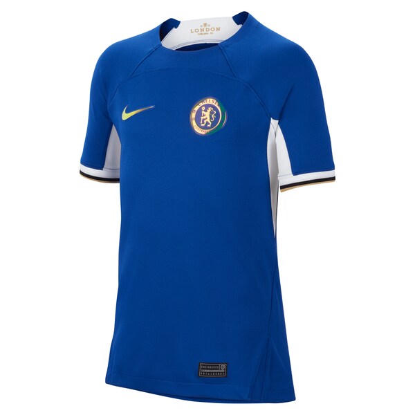 Christopher Nkunku Chelsea Nike Youth 2023/24 Home Stadium Replica Jersey - Blue - Image 2