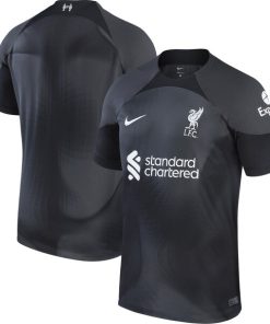 Alternative view of Liverpool Nike 2022/23 Replica Goalkeeper Jersey - Gray