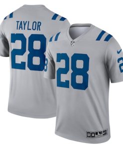 Jonathan Taylor Indianapolis Colts Nike Inverted Legend Jersey - Gray
