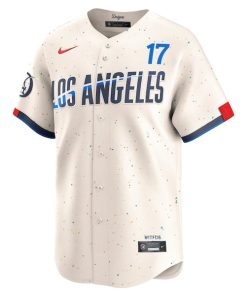 Alternative view of Shohei Ohtani Los Angeles Dodgers Nike City Connect Limited Jersey - Cream