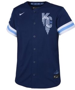 Alternative view of Kansas City Royals Nike Toddler 2022 City Connect Replica Jersey - Navy