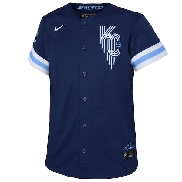 Kansas City Royals Nike Toddler 2022 City Connect Replica Jersey - Navy - Image 2