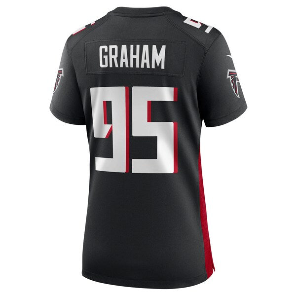 Ta'Quon Graham Atlanta Falcons Nike Women's Game Jersey - Black - Image 3