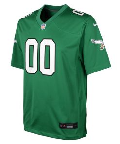 Alternative view of Philadelphia Eagles Nike Youth Alternate Custom Game Jersey - Kelly Green