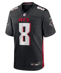 Alternative view of Kyle Pitts Sr. Atlanta Falcons Nike Team  Game Jersey - Black