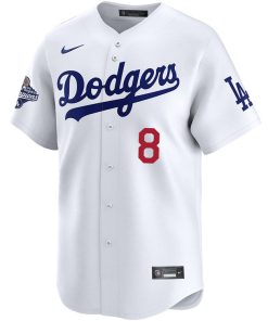 Alternative view of Enrique Hern¨¢ndez Los Angeles Dodgers Nike 2025 World Series Champions Limited Jersey - White