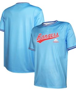 Texas Rangers Stitches Cooperstown Collection Team Jersey - Light Blue