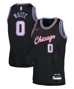 Coby White Chicago Bulls Nike Youth 2025/26 City Edition Swingman Jersey - Black