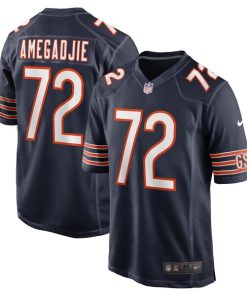Kiran Amegadjie Chicago Bears Nike  Game Jersey -  Navy