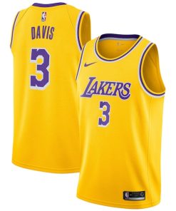 Anthony Davis Los Angeles Lakers Nike 2019/20 Swingman Jersey Gold - Icon Edition
