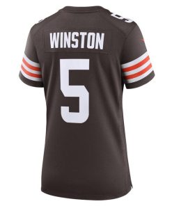 Alternative view of Jameis Winston Cleveland Browns Nike Women's  Game Jersey -  Brown