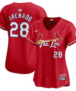 Nolan Arenado St. Louis Cardinals Nike Women's 2024 City Connect Limited Player Jersey - Red