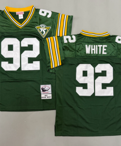 Reggie White Green Bay Packers Authentic Throwback Retired Player Jersey