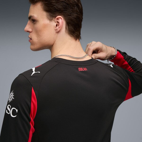 AC Milan Puma 2025/26 Home Replica Long Sleeve Jersey - Red - Image 8