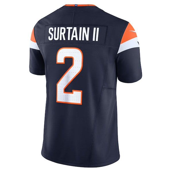 Patrick Surtain II Denver Broncos Nike Alternate Vapor F.U.S.E. Limited Jersey - Navy - Image 3