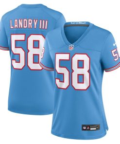 Harold Landry Tennessee Titans Nike Women's Oilers Throwback Player Game Jersey - Light Blue