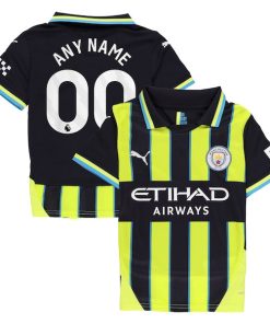 Manchester City Puma Youth 2024/25 Away Replica Custom Jersey - Navy