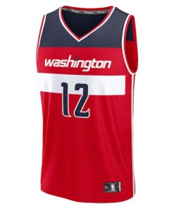 Alternative view of Tre Johnson III Washington Wizards  Youth 2025 NBA Draft First Round Pick Fast Break Replica Jersey - Icon Edition - Red