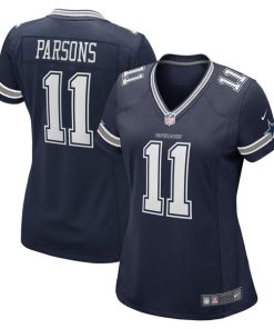 Alternative view of Micah Parsons Dallas Cowboys Nike Women's Game Player Jersey - Navy/White