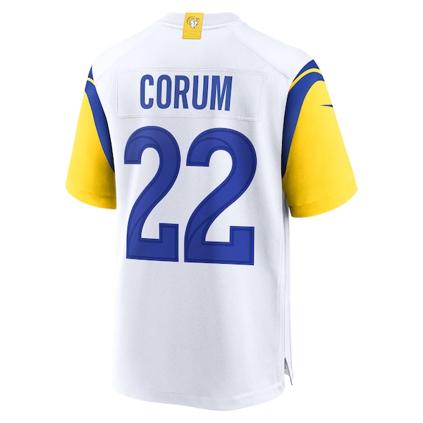 Blake Corum Los Angeles Rams Nike Game Jersey - White - Image 3