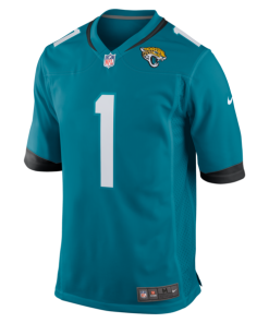 Alternative view of Number 1 Groom Jacksonville Jaguars Nike Game Jersey - Teal