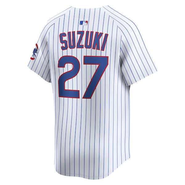 Seiya Suzuki Chicago Cubs Nike Home Limited Player Jersey - White - Image 3