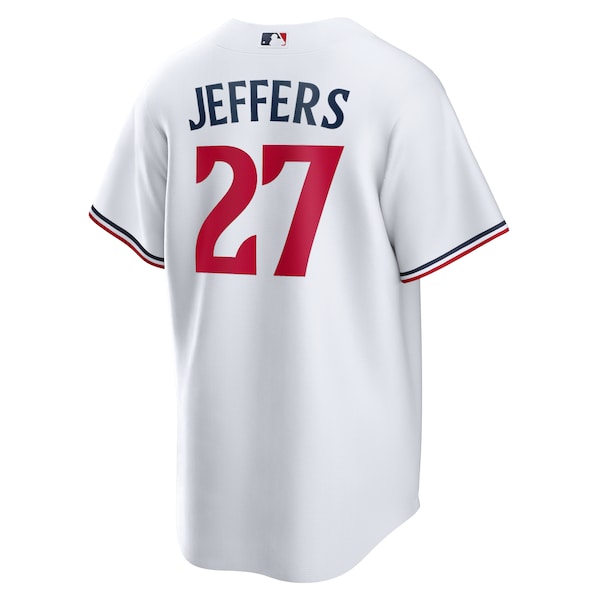 Ryan Jeffers Minnesota Twins Nike Home Replica Player Jersey - White - Image 3
