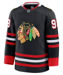 Alternative view of Connor Bedard Chicago Blackhawks Alternate Premium Jersey - Black