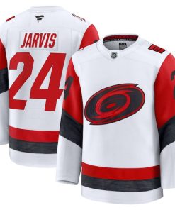 Seth Jarvis Carolina Hurricanes  Away Premium Jersey - White