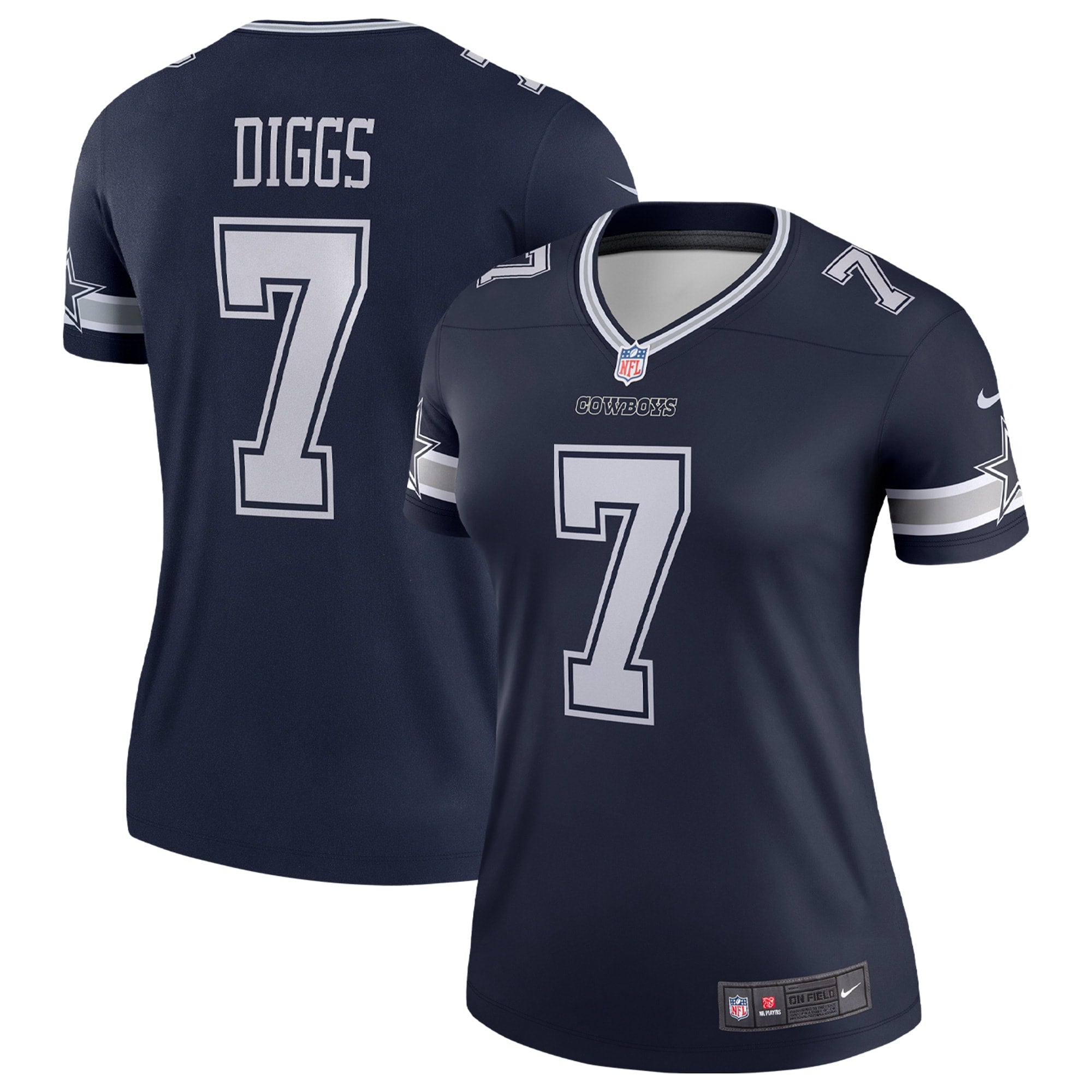 Trevon Diggs Dallas Cowboys Nike Women's Alternate Legend Jersey - White/Navy - Image 3