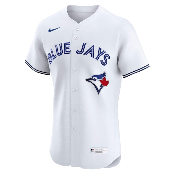 Vladimir Guerrero Jr. Toronto Blue Jays Nike Home Elite Jersey - White/Royal/Powder Blue - Image 3