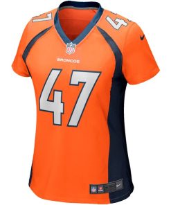 Alternative view of Josey Jewell Denver Broncos Nike Women's Game Jersey - Orange