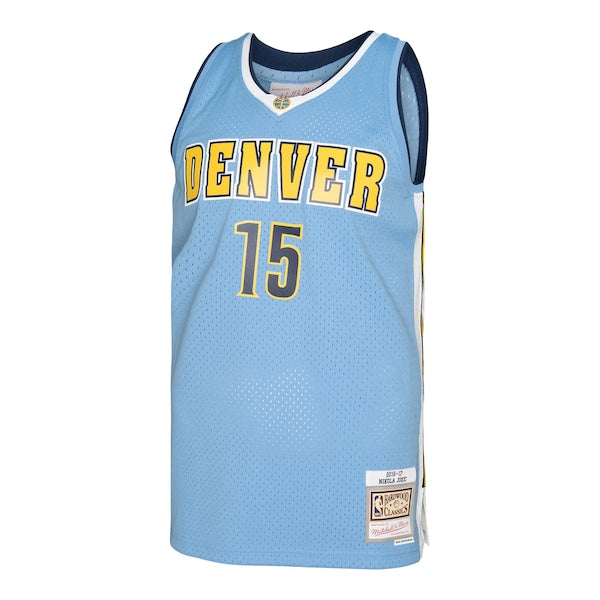 Nikola Jokic Denver Nuggets 2016/17 Swingman Jersey - Light Blue - Image 3