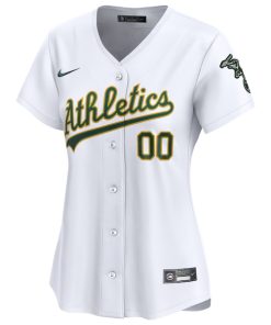 Alternative view of Athletics Nike Women's Home Limited Custom Jersey - White